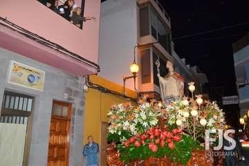 Procesión religiosa de San Gregorio y actuación del humorista Maestro Florido (Foto Francisco Javier Santana y TA)